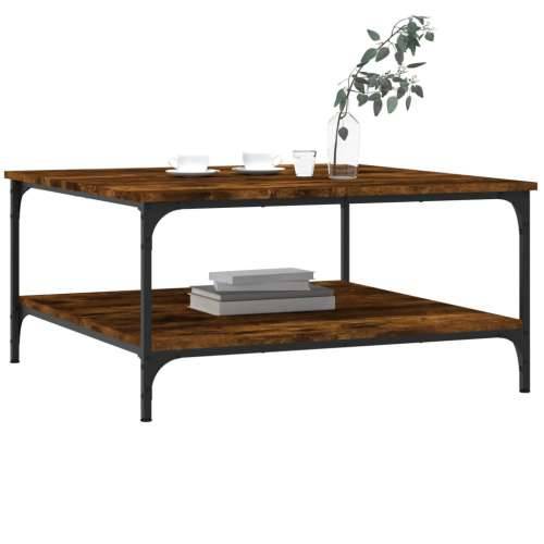 Stolić za kavu boja hrasta 80 x 80 x 40 cm konstruirano drvo - Dimljeni hrast 80 x 80 x 40 cm 1 Cijena