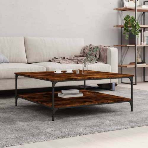 Stolić za kavu boja hrasta 100 x 100 x 40 cm konstruirano drvo - Dimljeni hrast 100 x 100 x 40 cm 1 Cijena