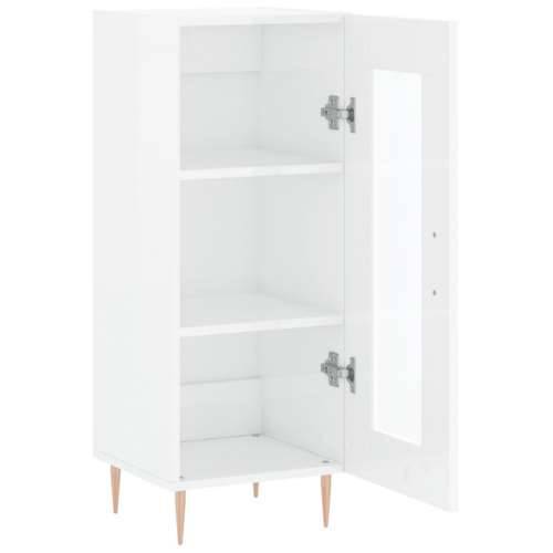 Komoda sjajna bijela 34,5 x 34 x 90 cm od konstruiranog drva - Visoko sjajno bijela 1 Cijena