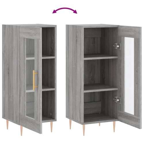 Komoda boja hrasta sonome 34,5x34x90 cm od konstruiranog drva - Sivi hrast sonoma 1 Cijena