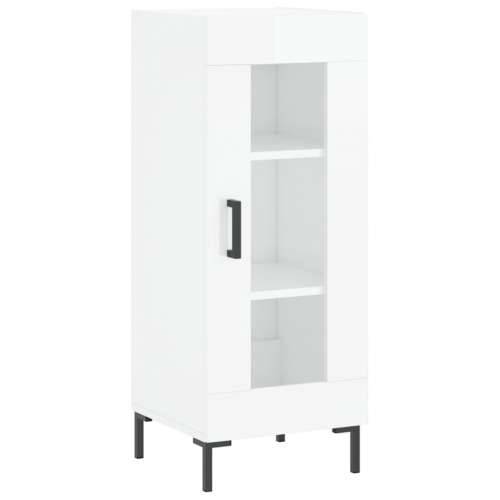 Komoda sjajna bijela 34,5 x 34 x 90 cm od konstruiranog drva - Visoko sjajno bijela 1 Cijena
