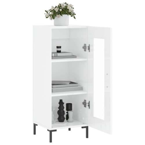 Komoda sjajna bijela 34,5 x 34 x 90 cm od konstruiranog drva - Visoko sjajno bijela 1 Cijena
