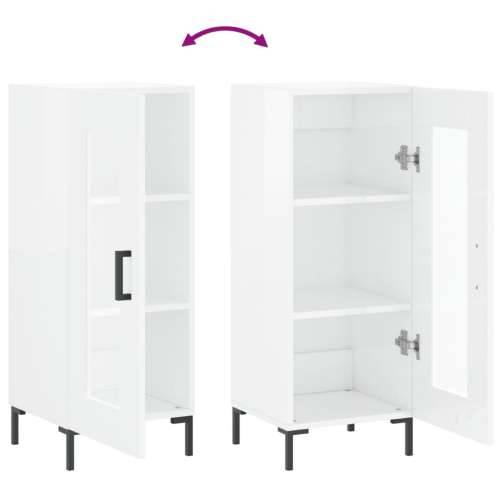 Komoda sjajna bijela 34,5 x 34 x 90 cm od konstruiranog drva - Visoko sjajno bijela 1 Cijena