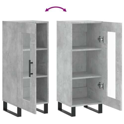 Komoda siva boja betona 34,5x34x90 cm od konstruiranog drva - Beton siva 1 Cijena