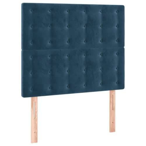 LED uzglavlje tamnoplavo 80x5x118/128 cm baršunasto - Tamno plava 80 x 5 x 118/128 cm 1 Cijena