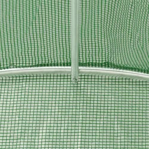 Staklenik s čeličnim okvirom zeleni 44 m² 22 x 2 x 2 m - Zelena 22 x 2 x 2 m 1 Cijena
