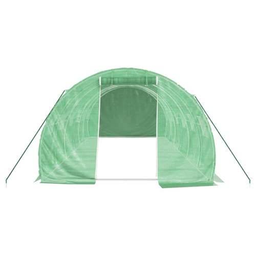 Staklenik s čeličnim okvirom zeleni 18 m² 6 x 3 x 2 m - Zelena 6 x 3 x 2 m 1 Cijena