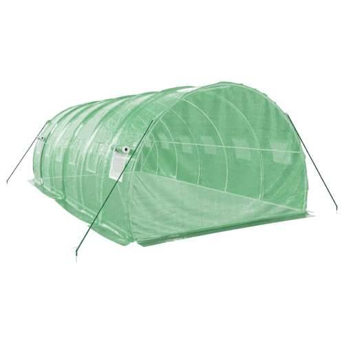 Staklenik s čeličnim okvirom zeleni 18 m² 6 x 3 x 2 m - Zelena 6 x 3 x 2 m 1 Cijena
