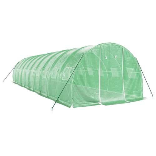 Staklenik s čeličnim okvirom zeleni 30 m² 10 x 3 x 2 m - Zelena 10 x 3 x 2 m 1 Cijena