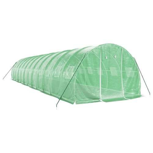 Staklenik s čeličnim okvirom zeleni 36 m² 12 x 3 x 2 m - Zelena 12 x 3 x 2 m 1 Cijena
