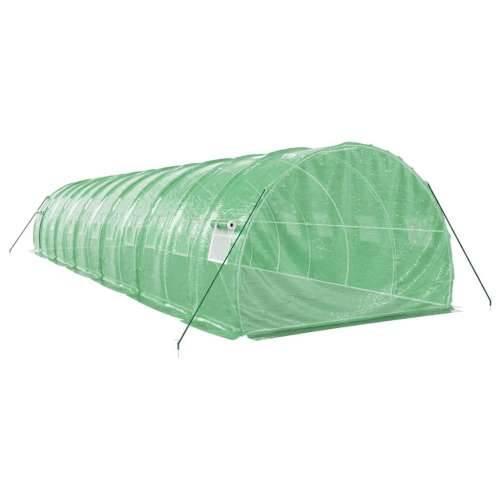 Staklenik s čeličnim okvirom zeleni 36 m² 12 x 3 x 2 m - Zelena 12 x 3 x 2 m 1 Cijena