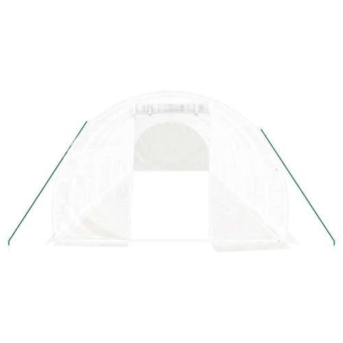 Staklenik s čeličnim okvirom bijeli 30 m² 10 x 3 x 2 m - Bijela 10 x 3 x 2 m 1 Cijena