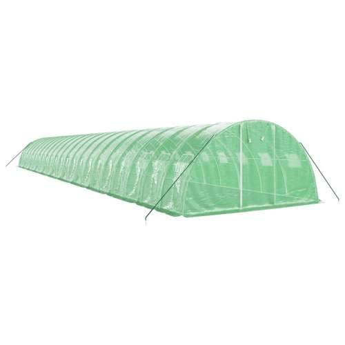 Staklenik s čeličnim okvirom zeleni 88 m² 22 x 4 x 2 m - Zelena 22 x 4 x 2 m 1 Cijena