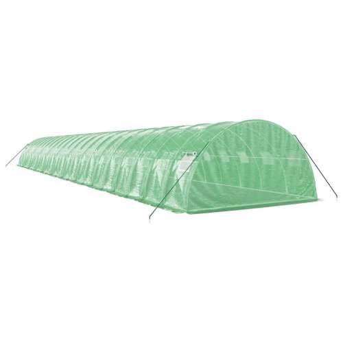 Staklenik s čeličnim okvirom zeleni 88 m² 22 x 4 x 2 m - Zelena 22 x 4 x 2 m 1 Cijena