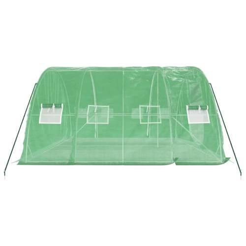 Staklenik s čeličnim okvirom zeleni 20 m² 5 x 4 x 2,3 m - Zelena 5 x 4 x 2.3 m 1 Cijena