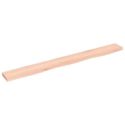 Zidna polica 100 x 10 x 2 cm od neobrađene masivne hrastovine - Prirodna 100 x 10 x 2 cm 1 Cijena