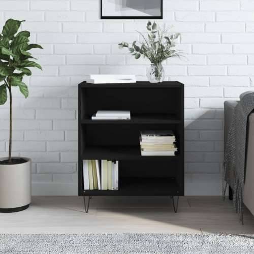Komoda crna 57 x 35 x 70 cm od konstruiranog drva - Crna 1 Cijena