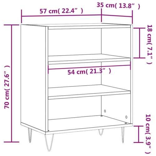 Komoda siva boja betona 57 x 35 x 70 cm od konstruiranog drva - Beton siva 1 Cijena