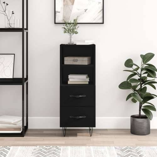 Komoda crna 34,5 x 34 x 90 cm od konstruiranog drva - Crna 1 Cijena
