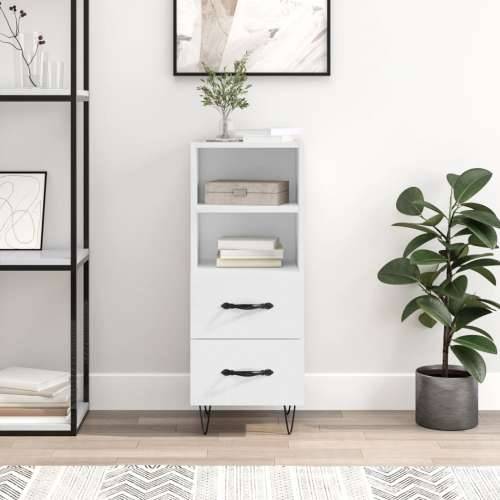 Komoda sjajna bijela 34,5 x 34 x 90 cm od konstruiranog drva - Visoko sjajno bijela 1 Cijena