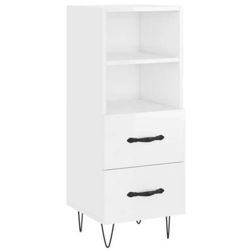 Komoda sjajna bijela 34,5 x 34 x 90 cm od konstruiranog drva - Visoko sjajno bijela 1 Cijena