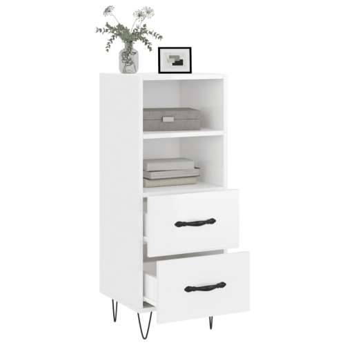 Komoda sjajna bijela 34,5 x 34 x 90 cm od konstruiranog drva - Visoko sjajno bijela 1 Cijena