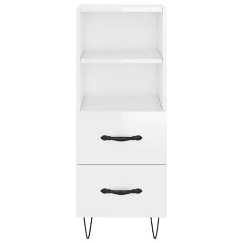 Komoda sjajna bijela 34,5 x 34 x 90 cm od konstruiranog drva - Visoko sjajno bijela 1 Cijena