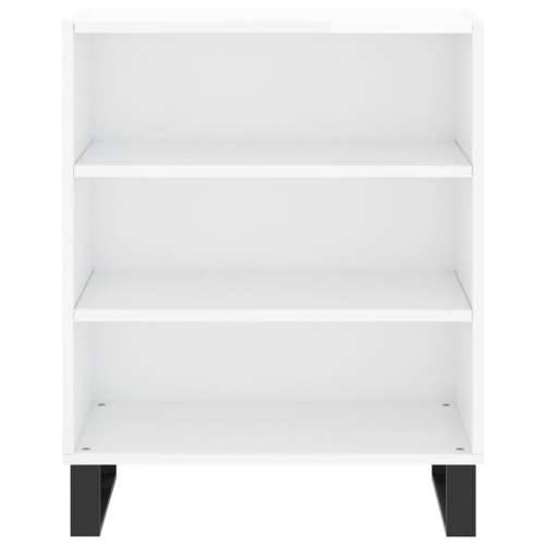 Komoda sjajna bijela 57 x 35 x 70 cm od konstruiranog drva - Visoko sjajno bijela 1 Cijena
