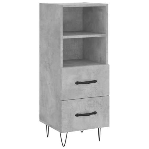 Komoda siva boja betona 34,5x34x90 cm od konstruiranog drva - Beton siva 1 Cijena