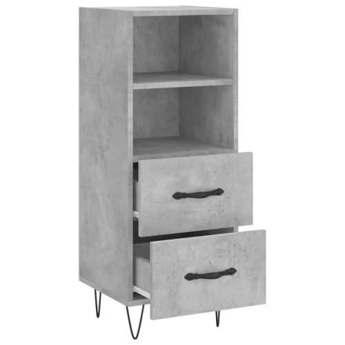 Komoda siva boja betona 34,5x34x90 cm od konstruiranog drva - Beton siva 1 Cijena