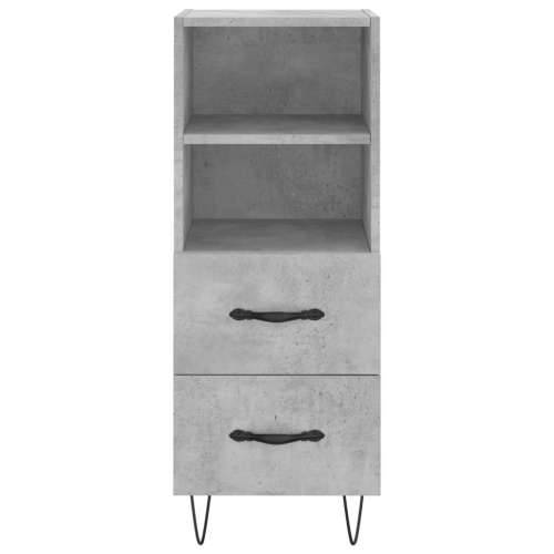 Komoda siva boja betona 34,5x34x90 cm od konstruiranog drva - Beton siva 1 Cijena