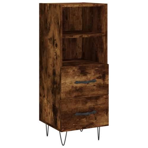 Komoda boja dimljenog hrasta 34,5x34x90 cm konstruirano drvo - Dimljeni hrast 1 Cijena