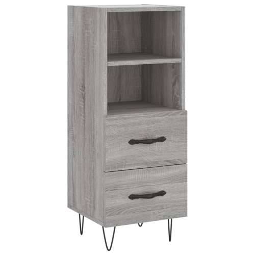 Komoda boja hrasta sonome 34,5x34x90 cm od konstruiranog drva - Sivi hrast sonoma 1 Cijena