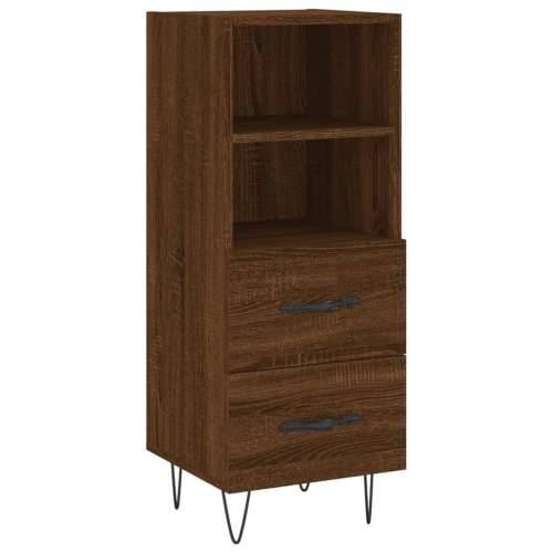 Komoda boja smeđeg hrasta 34,5 x 34 x 90 cm konstruirano drvo - Smeđi hrast 1 Cijena