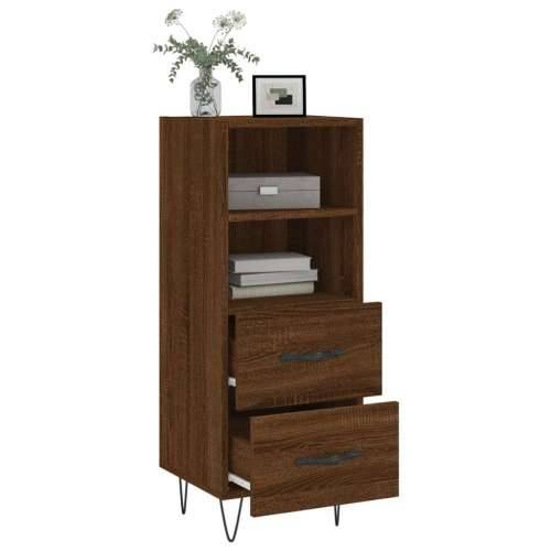 Komoda boja smeđeg hrasta 34,5 x 34 x 90 cm konstruirano drvo - Smeđi hrast 1 Cijena