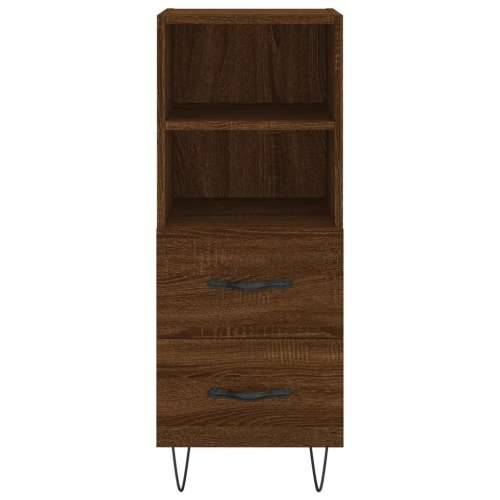 Komoda boja smeđeg hrasta 34,5 x 34 x 90 cm konstruirano drvo - Smeđi hrast 1 Cijena