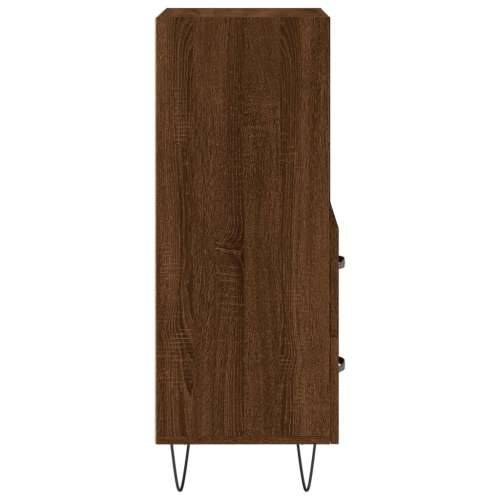 Komoda boja smeđeg hrasta 34,5 x 34 x 90 cm konstruirano drvo - Smeđi hrast 1 Cijena