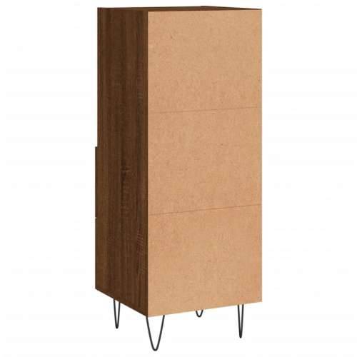 Komoda boja smeđeg hrasta 34,5 x 34 x 90 cm konstruirano drvo - Smeđi hrast 1 Cijena