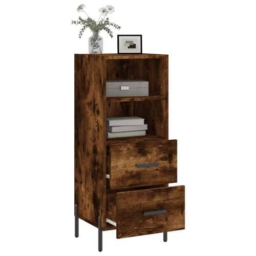 Komoda boja dimljenog hrasta 34,5x34x90 cm konstruirano drvo - Dimljeni hrast 1 Cijena