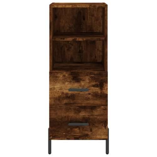 Komoda boja dimljenog hrasta 34,5x34x90 cm konstruirano drvo - Dimljeni hrast 1 Cijena