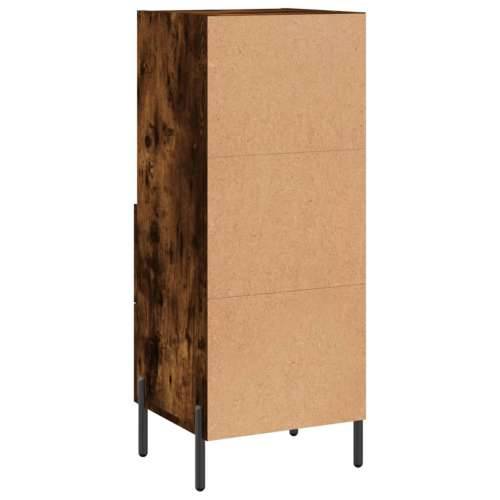 Komoda boja dimljenog hrasta 34,5x34x90 cm konstruirano drvo - Dimljeni hrast 1 Cijena