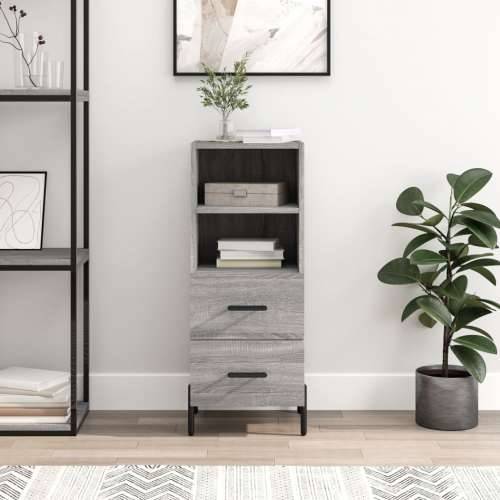 Komoda boja hrasta sonome 34,5x34x90 cm od konstruiranog drva - Sivi hrast sonoma 1 Cijena