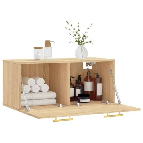 Zidni ormarić boja hrasta sonome 80x36,5x35cm konstruirano drvo - sonoma hrast 80 x 36.5 x 35 cm 1 Cijena