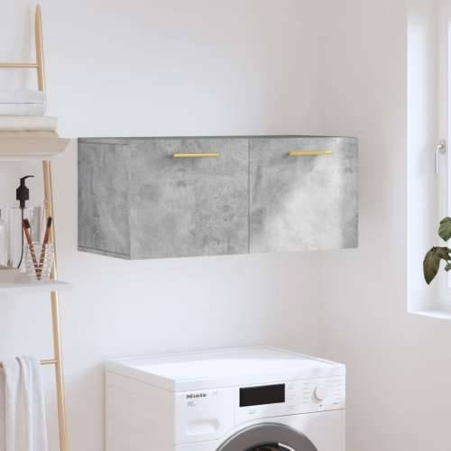 Zidni ormarić boja betona 80x36,5x35 cm od konstruiranog drva - Beton siva 80 x 36.5 x 35 cm 1 Cijena