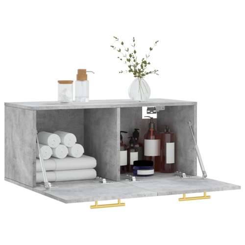 Zidni ormarić boja betona 80x36,5x35 cm od konstruiranog drva - Beton siva 80 x 36.5 x 35 cm 1 Cijena
