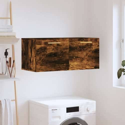 Zidni ormarić boja hrasta 80x36,5x35 cm konstruirano drvo - Dimljeni hrast 80 x 36.5 x 35 cm 1 Cijena