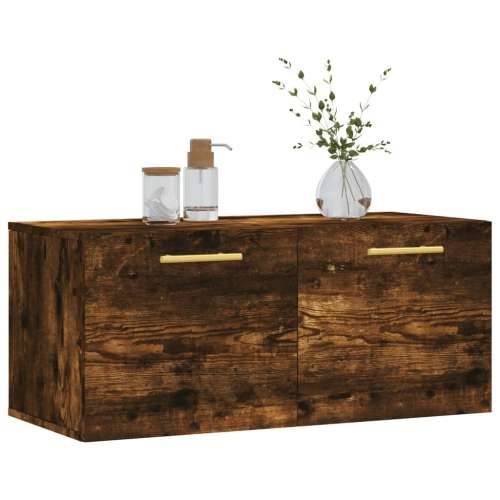 Zidni ormarić boja hrasta 80x36,5x35 cm konstruirano drvo - Dimljeni hrast 80 x 36.5 x 35 cm 1 Cijena