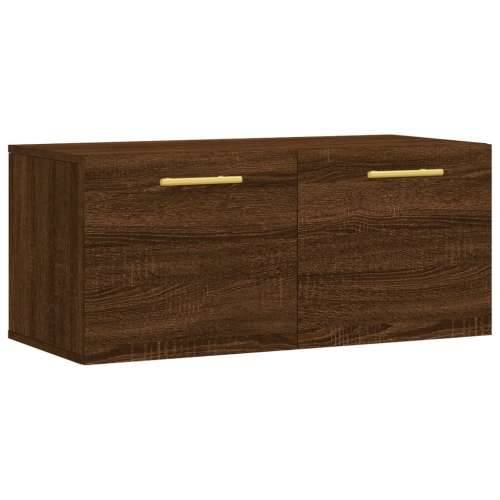 Zidni ormarić smeđa boja hrasta 80x36,5x35 cm konstruirano drvo - Smeđi hrast 80 x 36.5 x 35 cm 1 Cijena