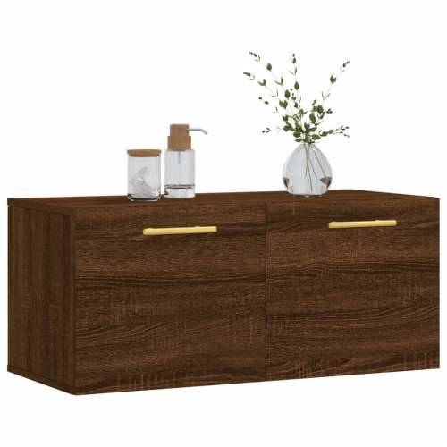 Zidni ormarić smeđa boja hrasta 80x36,5x35 cm konstruirano drvo - Smeđi hrast 80 x 36.5 x 35 cm 1 Cijena