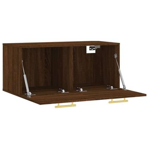 Zidni ormarić smeđa boja hrasta 80x36,5x35 cm konstruirano drvo - Smeđi hrast 80 x 36.5 x 35 cm 1 Cijena